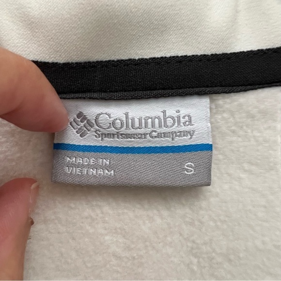Columbia Soft Shell Off White Omni-Shield Full Zip Jacket Size Small - Picture 7 of 14